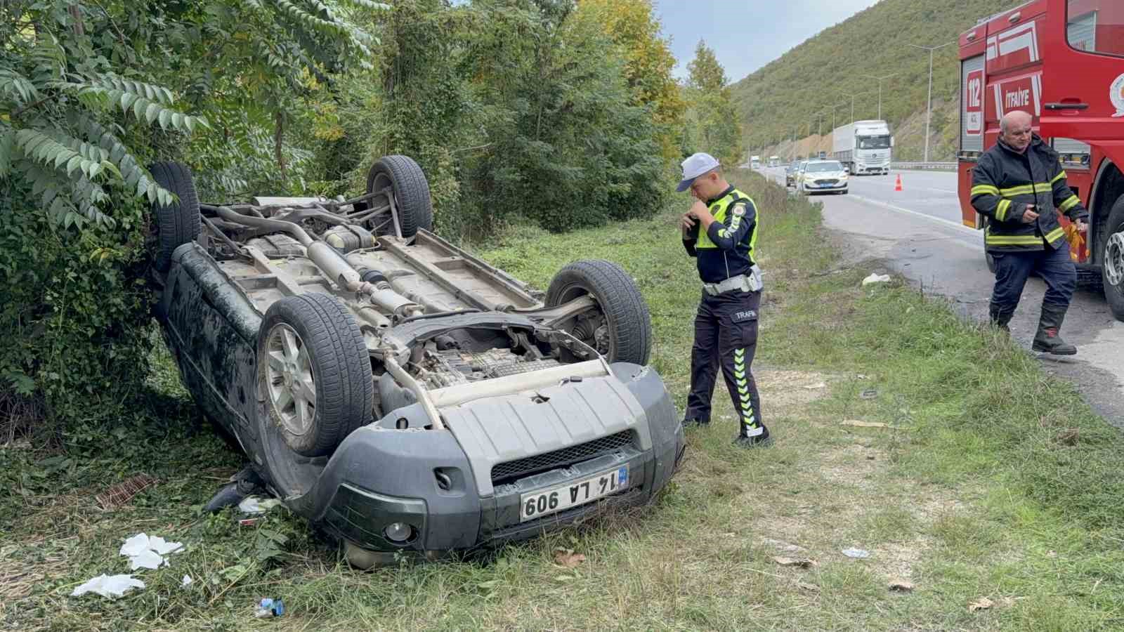 Samsun’da cip takla attı: Karı-koca yaralandı