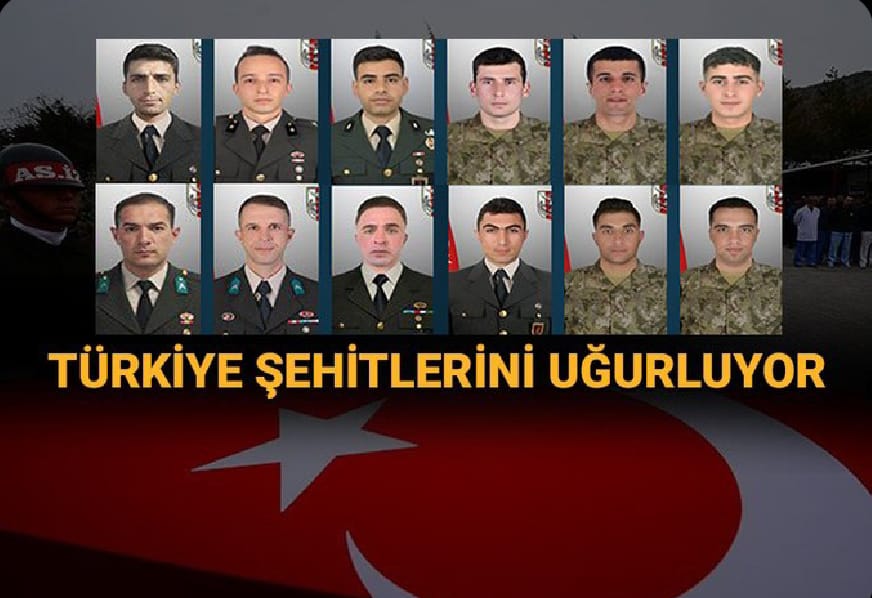 Pençe-Kilit Harekat Bölgesinden Acı Haber: 12 Asker Şehit Pençe-Kilit Harekat
