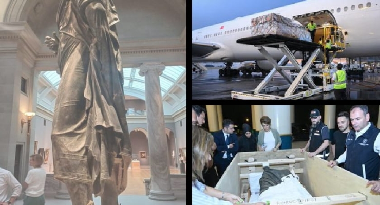 Roma İmparatoru Marcus Aurelius’a ait bronz heykel, Türkiye’den 1960’lı yıllarda
