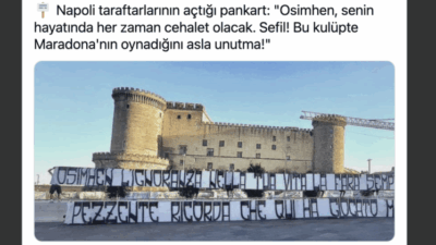Galatasaray’a transferi büyük ölçüde kesinleşen Victor Osimhen’e, eski kulübü Napoli’den
