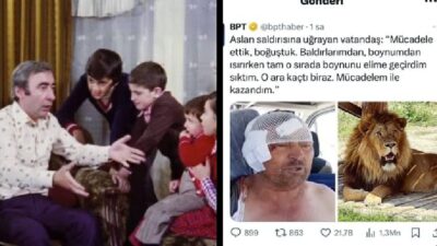 Türk sinemasının unutulmaz sahnelerinden biri olan “aslanla boğuşma” hikâyesi, bu