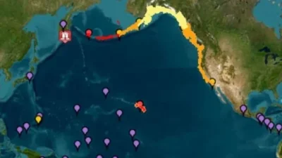 30 Temmuz 2025 – Kamçatka, RusyaRusya’nın doğusunda, Kamçatka Yarımadası açıklarında