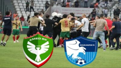 Trendyol 1. Lig’in ikinci haftasında Amedspor ile Erzurumspor arasında oynanan