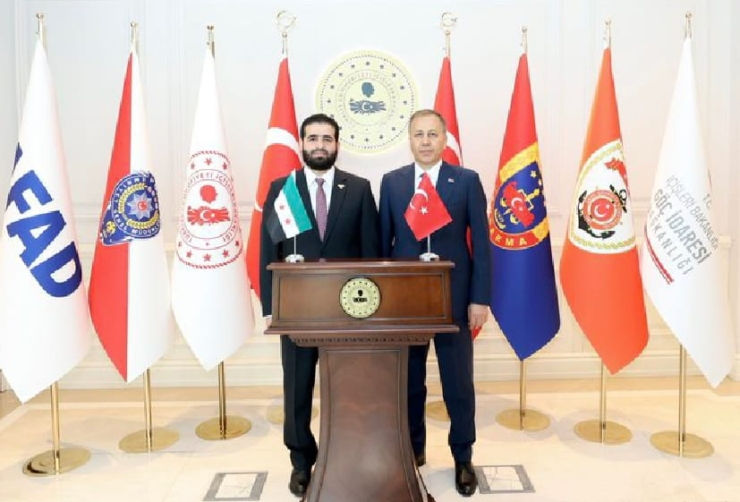 Türkiye İçişleri Bakanı Ali Yerlikaya, Suriye İçişleri Bakanı Enes Hattab