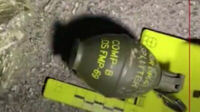 Bursa’da durdurulan bir araçta 2 el bombasının ele geçirilmesinin ardından