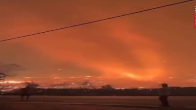 Portekiz’in kuzeyindeki Viseu bölgesinde etkili olan orman yangınları sırasında, halk