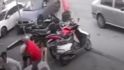 İstanbul Beylikdüzü’nde meydana gelen kazada, sürücüsünün kontrolünden çıkan bir araç