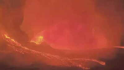 ABD’nin Hawaii eyaletinde bulunan Kilauea Yanardağı yeniden faaliyete geçti. Aralık