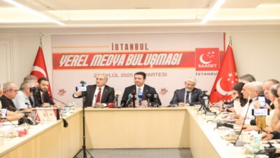 YEREL BASINLA BİR ARAYA GELDİ Saadet Partisi Genel Başkanı Mahmut