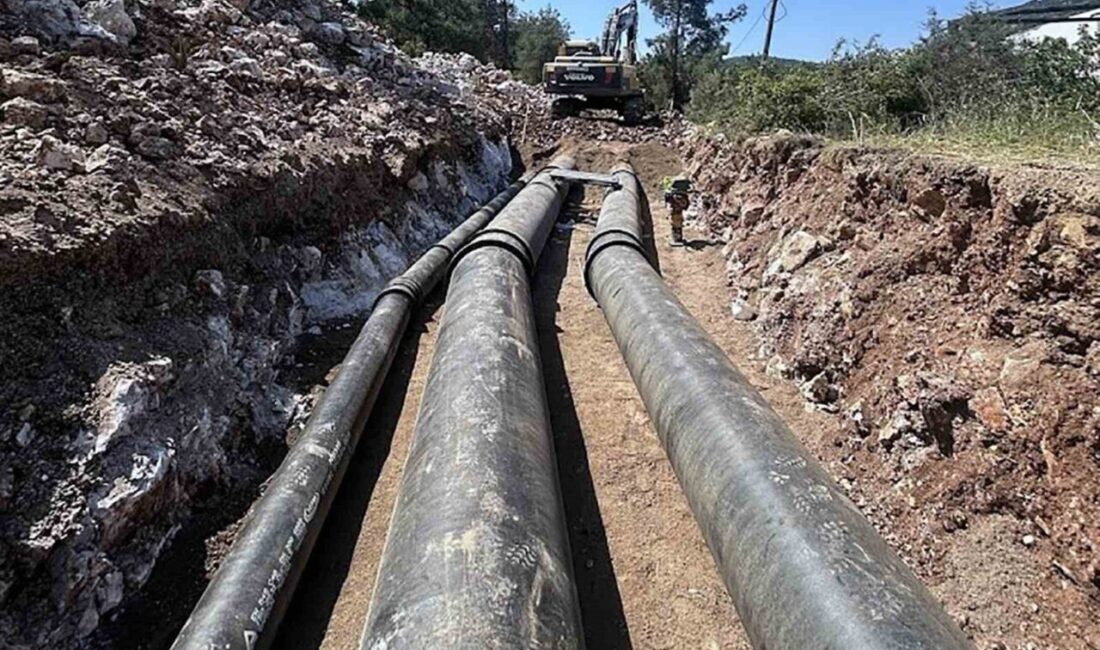 21,5 kilometre arızalı isale hattının 8.5 kilometresi tamamlandı Muğla Büyükşehir Belediyesi MUSKİ Genel Müdürlüğü tarafından Bodrum’un uzun yıllardır