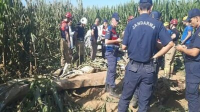 İzmir’in Torbalı ilçesinde sabah saatlerinde meydana gelen uçak kazasında, eğitim