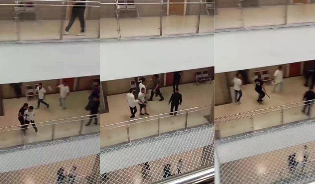 Adana Adliyesi’nde iki grup arasında küfürleşme nedeniyle kavga çıktı. O