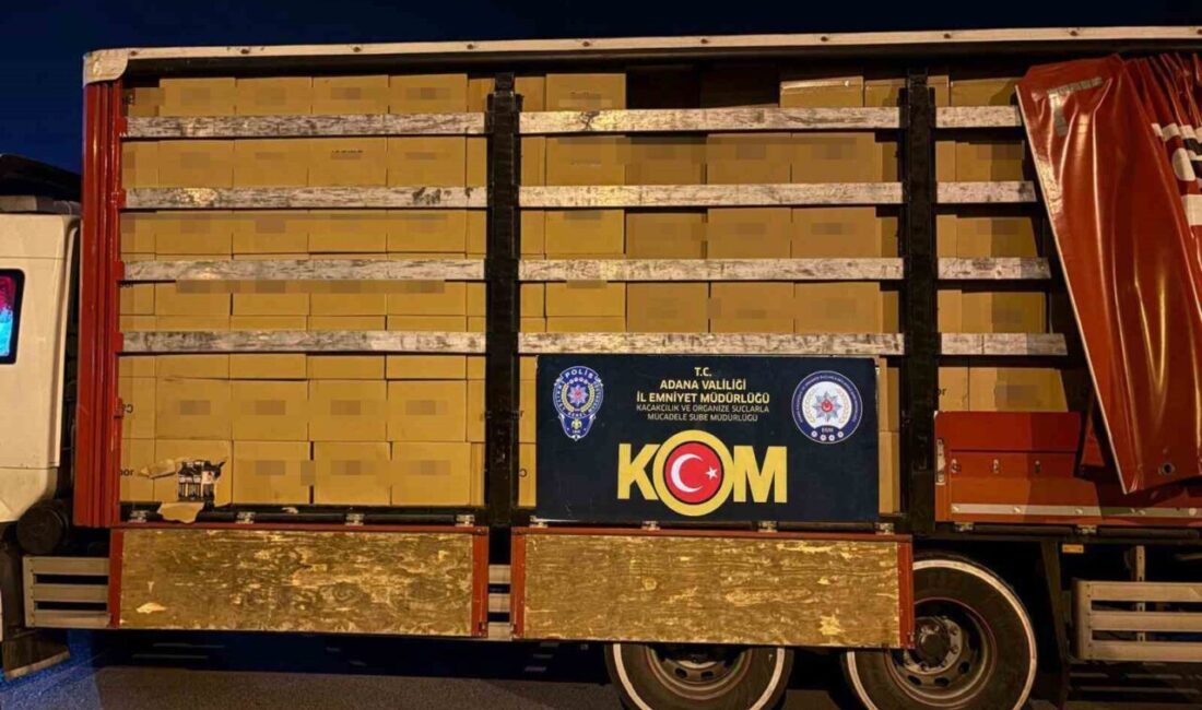 Adana’da polis piyasa değeri 9 milyon 300 bin TL olan