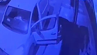 Adıyaman’da bir iş yerinin molotof ile kundaklanma anlarına ait kamera