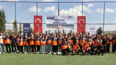 Erzurum’da Afet ve Acil Durum Müdürlüğünce “Destek AFAD Gönüllü Buluşması”