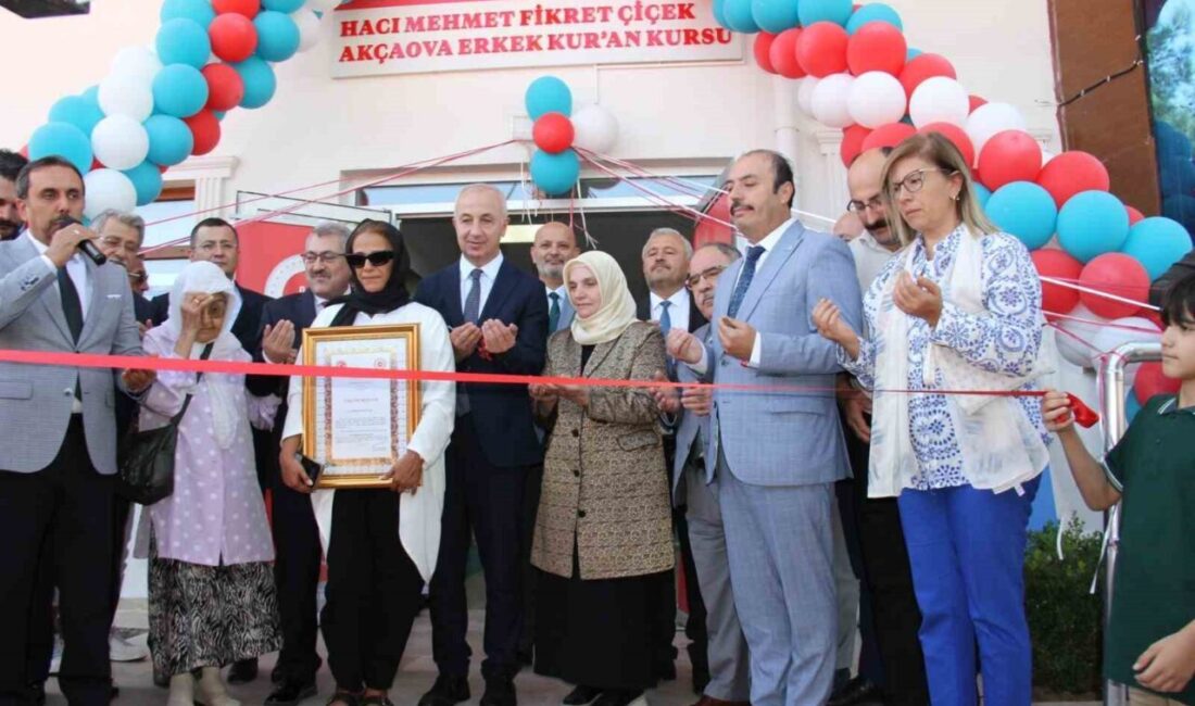 Muğla’nın Menteşe ilçesi Akçaova Mahallesi’nde yapımı tamamlanan Hacı Mehmet Fikret