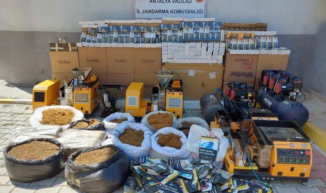 Alanya’da kaçak tütün operasyonu Alanya’da jandarma ekiplerinin düzenlediği kaçak tütün operasyonunda 226 bin 600
