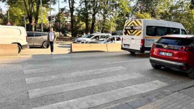 Ankara’nın Çankaya ilçesinde, yaya geçidinde yol vermeme nedeniyle çıkan tartışmada