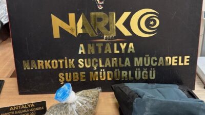 Antalya İl Emniyet Müdürlüğü ekiplerinin son bir haftada yürüttüğü narkotik