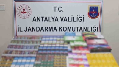 Antalya’nın Manavgat ilçesinde bir iş yerine düzenlenen operasyonda çok sayıda