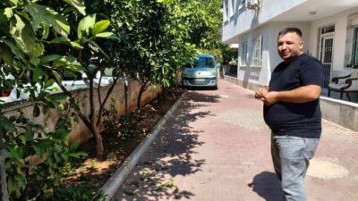 Antalya’da aynı apartmanda yaşayan komşuların bahçedeki ağaçtan portakal koparma tartışmasında