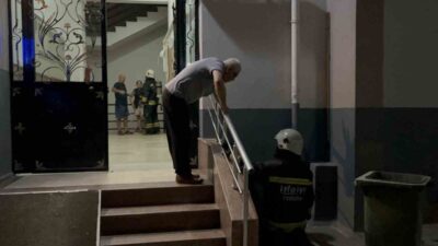 Tekirdağ Çorlu’da bir apartmanın doğal gaz kutusunda meydana gelen gaz