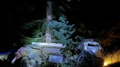 Artvin’in Şavşat ilçesinde meydana gelen trafik kazasında 200 metrelik uçuruma