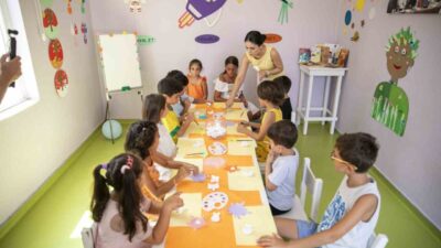 Mersin Büyükşehir Belediyesinin Silifke Atakent Mahallesi’nde hayata geçirdiği ‘Çocuk Hobi