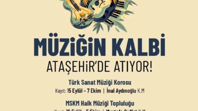 Ataşehir Belediyesi’nde her yıl binlerce kişinin faydalandığı, farklı yaş gruplarına
