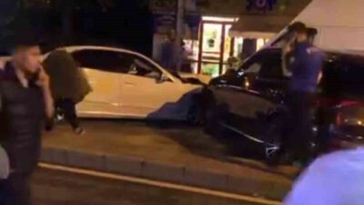 Ataşehir’de alkollü olduğu iddia edilen sürücü, karşı şeride geçerek ters