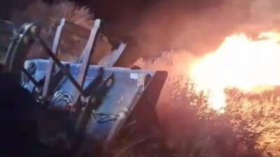 Balıkesir’in Marmara ilçesine bağlı Avşa Adası Karadut Plajı’nda gece saatlerinde