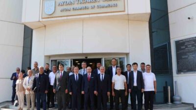 Özbekistan Ankara Büyükelçisi İlkhom Khaydarov ve beraberindeki heyet, Aydın Ticaret