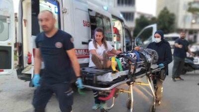 Samsun’un Bafra ilçesinde 3 tekerlekli elektrikli bisikletin devrilmesi sonucu meydana