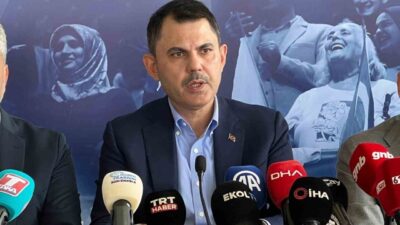 Çevre, Şehircilik ve İklim Değişikliği Bakanı Murat Kurum, şu anda