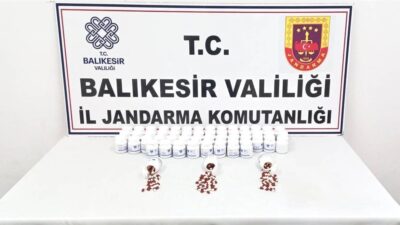 Balıkesir İl Jandarma Komutanlığınca uyuşturucu madde ticaretine yönelik yapılan istihbari