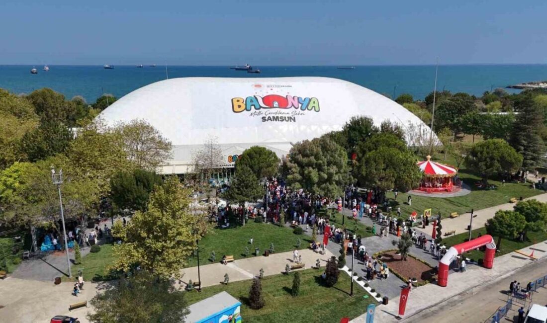 Balonya ilk 6 günde 13 bin 630 çocuğu ağırladı Samsun Büyükşehir Belediyesi tarafından kurulan ve Türkiye’nin en büyük kapalı