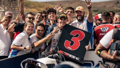 Başiskeleli milli sporcu Kadir Erbay, İspanya Superbike Şampiyonası’nda üçüncü olarak