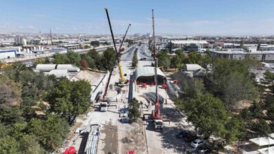 Konya Büyükşehir Belediyesi’nin trafiği rahatlatmak için Ankara Caddesi ile Adana