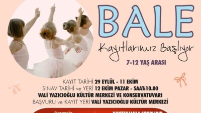 Aydın Büyükşehir Belediyesi Konservatuvarı’nda çocuklara sanat sevgisi aşılayan bale eğitimi,