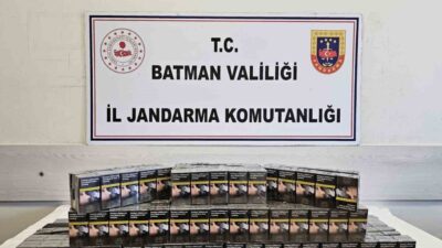 Batman’da 15 araçtan toplam 2 bin 399 paket kaçak sigara