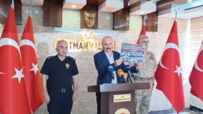 Batman Valisi Ekrem Canalp, ağustos ayında kentte yürütülen asayiş ve