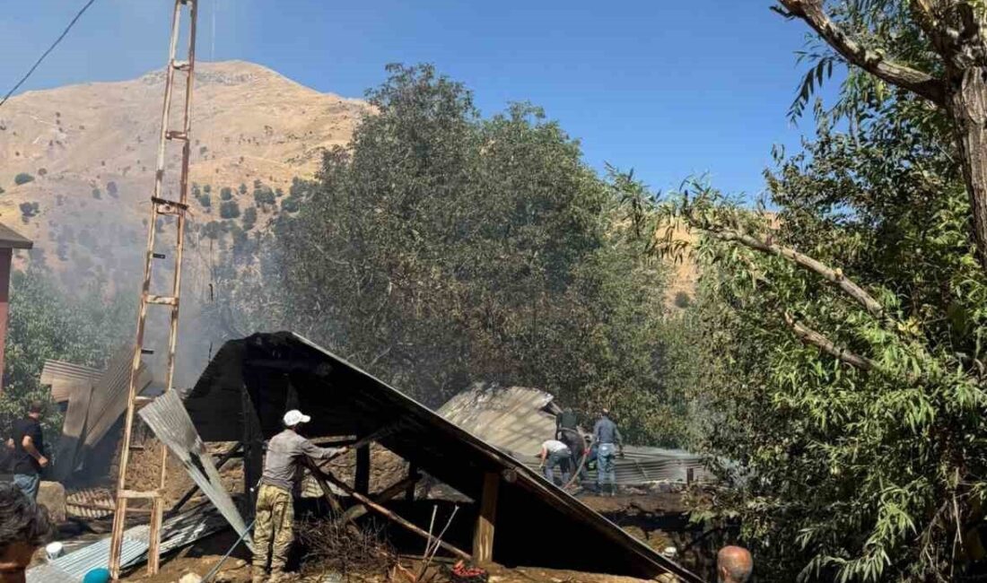 Batman’da korkutan yangın Batman’ın Sason ilçesine bağlı Dağçatı Soğanlı köyünde bir evde çıkan
