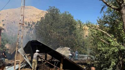 Batman’ın Sason ilçesine bağlı Dağçatı Soğanlı köyünde bir evde çıkan