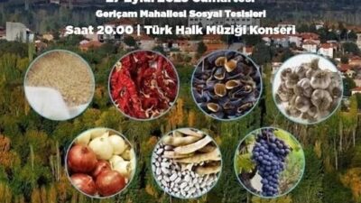 Beyağaç Belediyesi tarafından 27 Eylül Cumartesi günü bölgenin yöresel ürünlerini