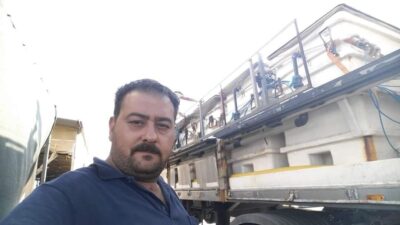 Yunanistan açıklarında 18 Şubat 2022 Cuma günü yanan İtalya bandıralı