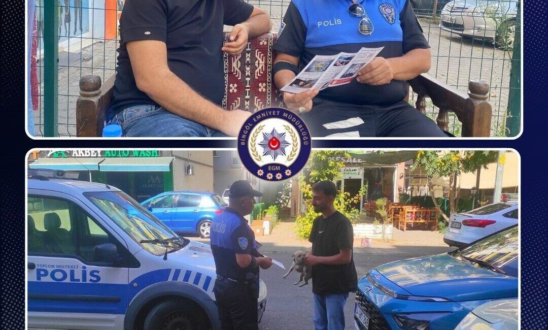 Bingöl’de polis ekipleri tarafından yapılan çalışmada vatandaşlar, dolandırıcılık ve hırsızlık