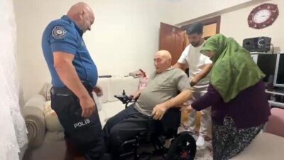 Türkiye’nin dört bir yanında ihtiyaç sahibi engelli vatandaşlara ulaşan polis