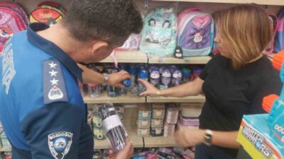 Bozdoğan Belediyesi Zabıta Müdürlüğü ekipleri, ilçede faaliyet gösteren süpermarket ve