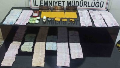 Burdur’da polis ekiplerince yapılan çalışmada çok sayıda uyuşturucu madde ele
