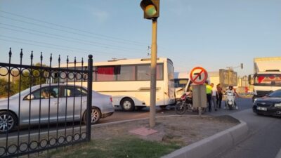 Bursa’nın İnegöl ilçesinde işçi servisi ile yolcu minibüsünün çarpıştığı kazada